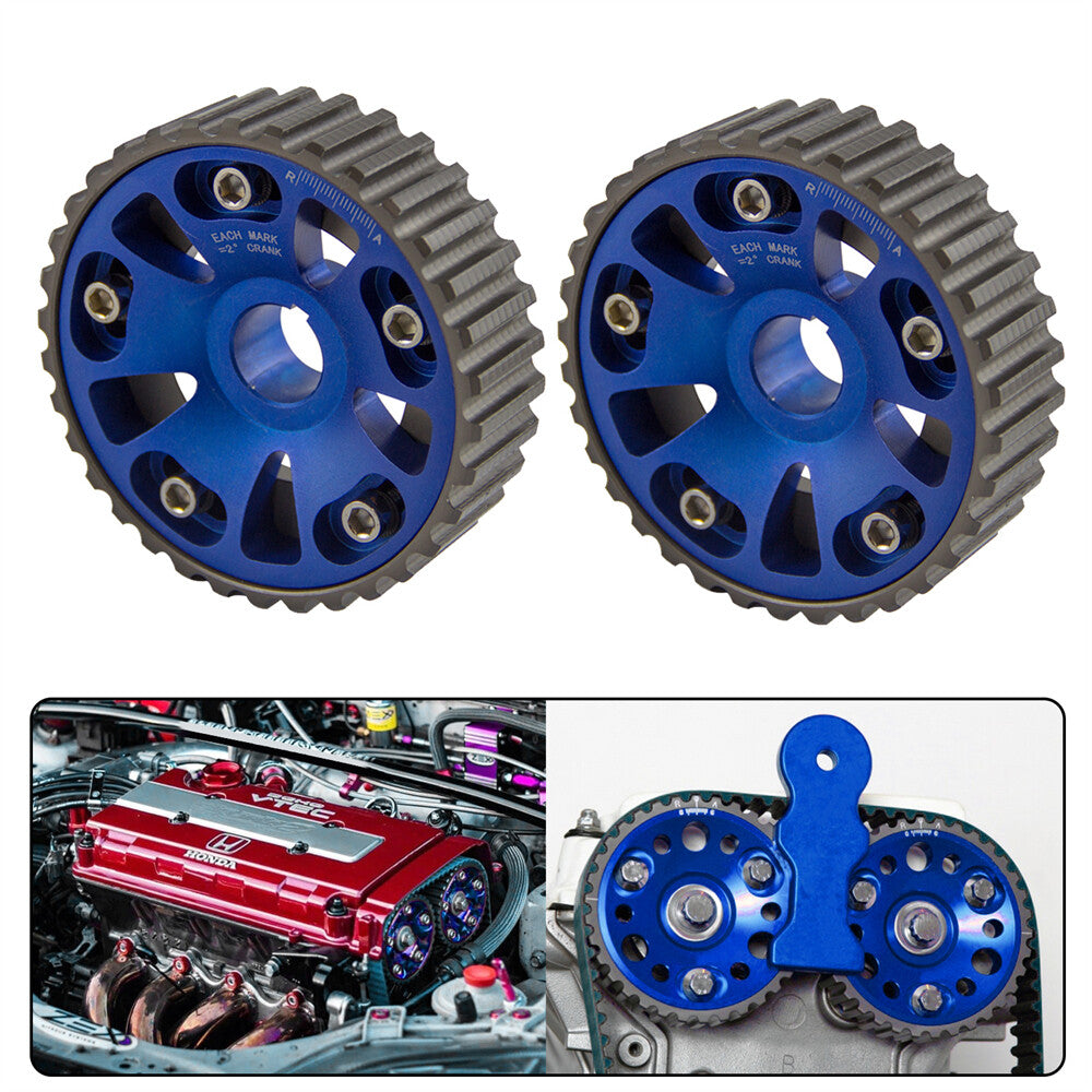 2PCS Racing Camshaft Gear Pulley for Acura Integra for Honda for Civic B16A B16B B18C BL