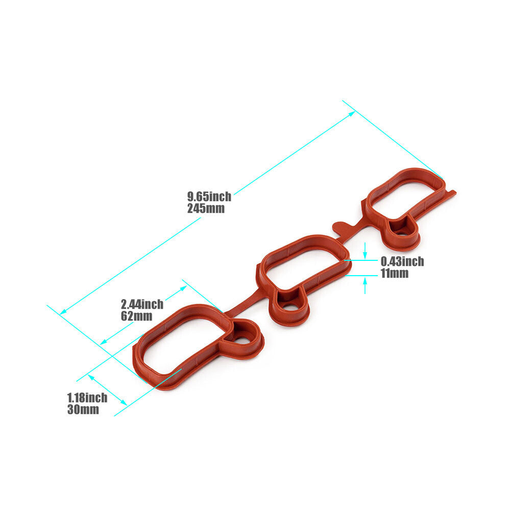 2-piece pack of intake manifold gaskets for BMW X3 2004-2006 323I 1999-2000 116114366331