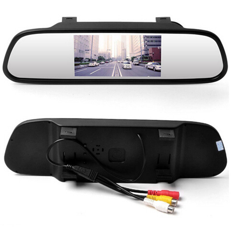 Car 4.3 Mirror Color LCD Screen Display Reverse Parking Camera Rearview Monitor