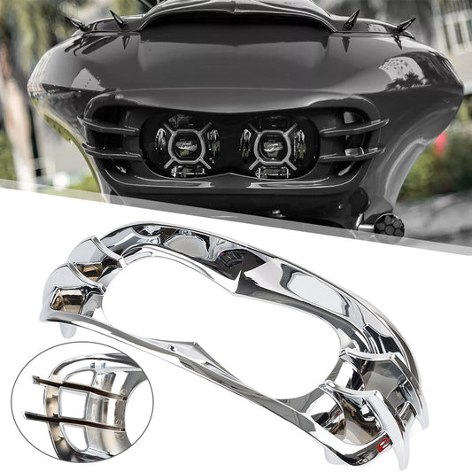 Motorcycle Chrome Headlight Bezel for Harley Road Glide FLTRX FLTRK FLTRU 2015+