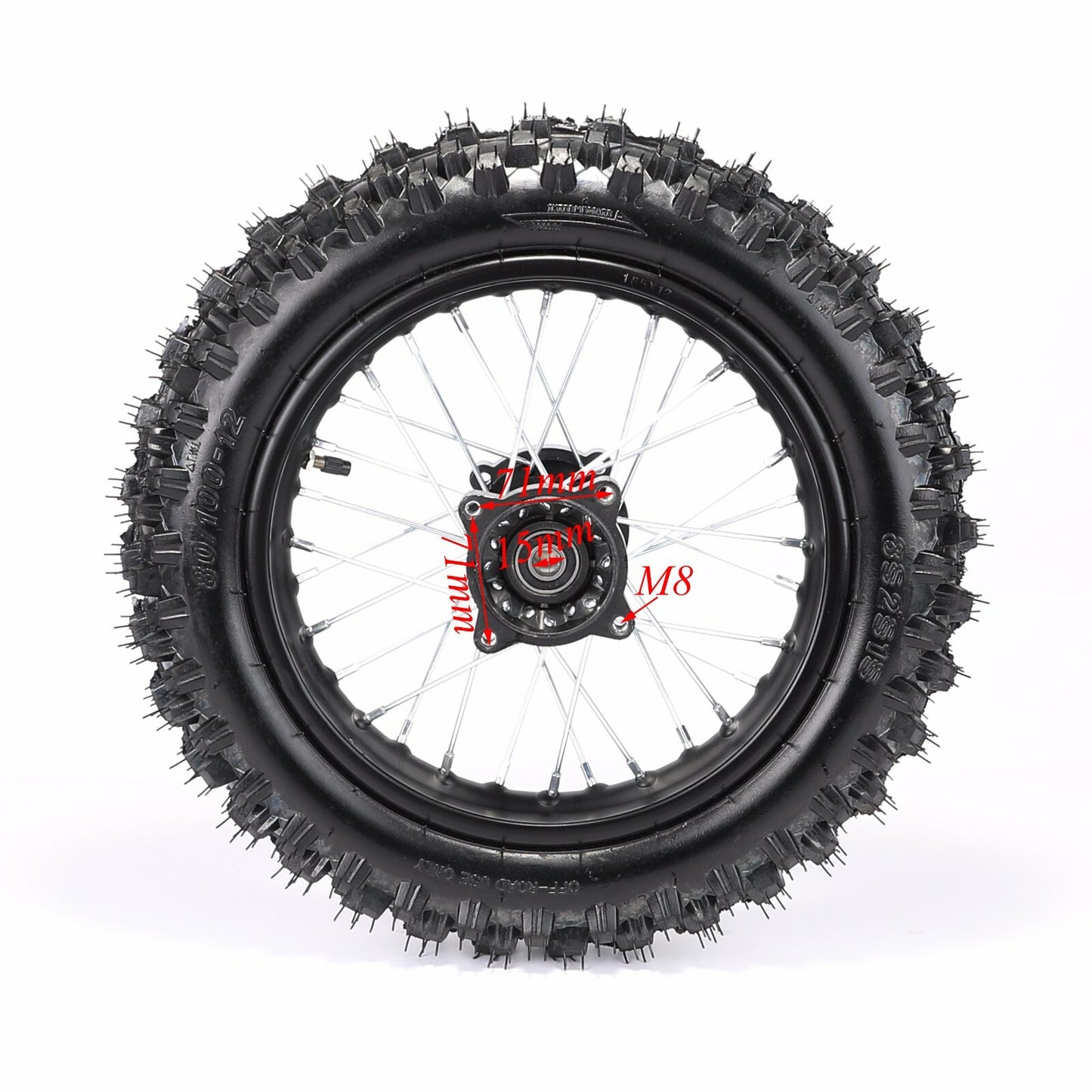 14-inch + 12-inch wheel disc brake kit and fork end for Pit Dirt bike CRF50 KLX110