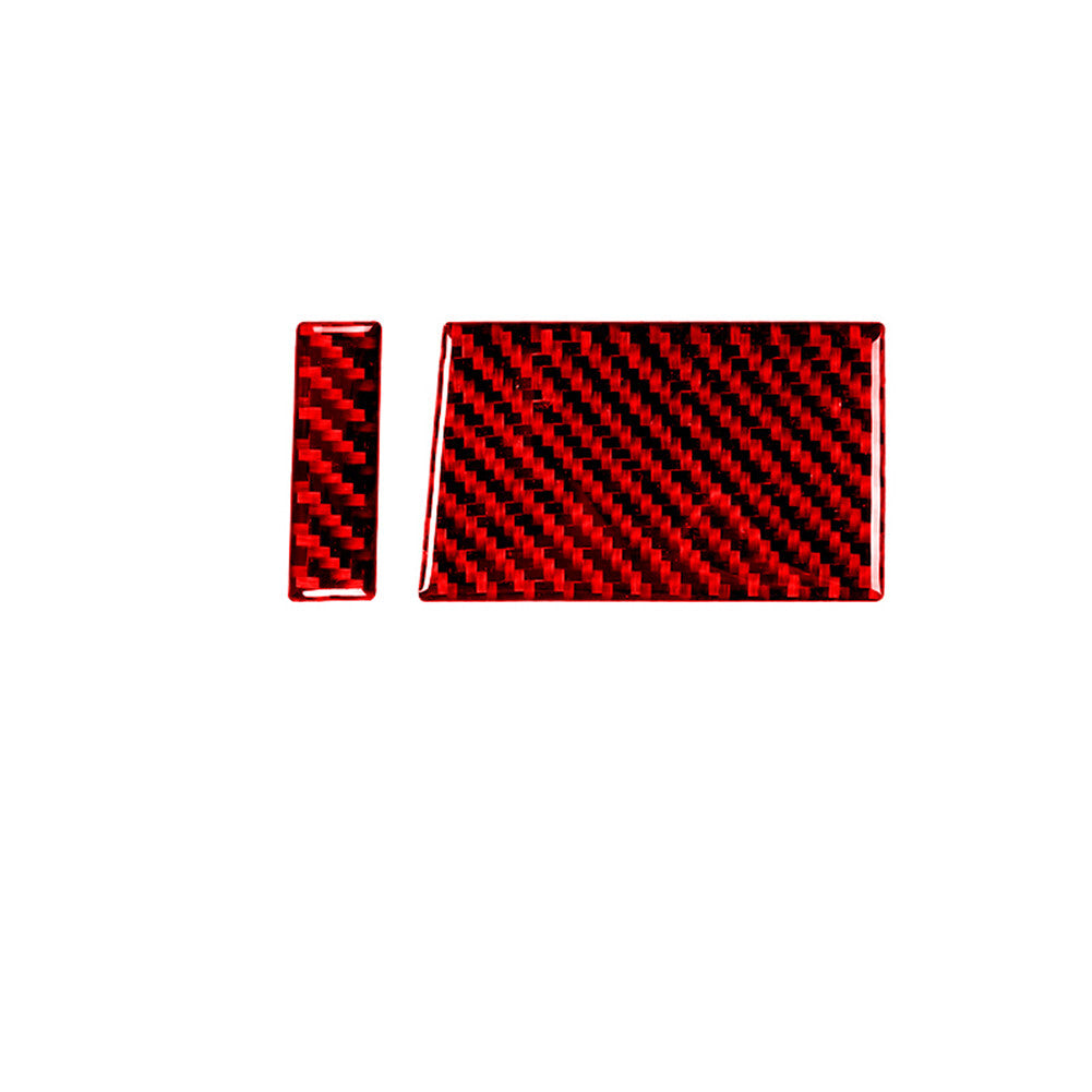 Red Carbon Fiber Steering Wheel Left Side Cover for Honda Accord Sedan 2003-2007