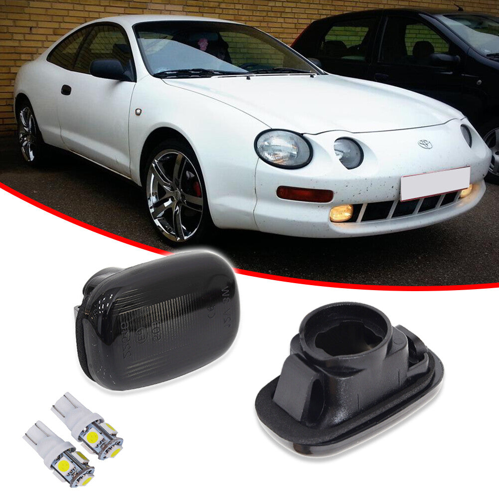 Two white 6000K LED side marker lights for Toyota Celica T20/23 for Corolla RAV4