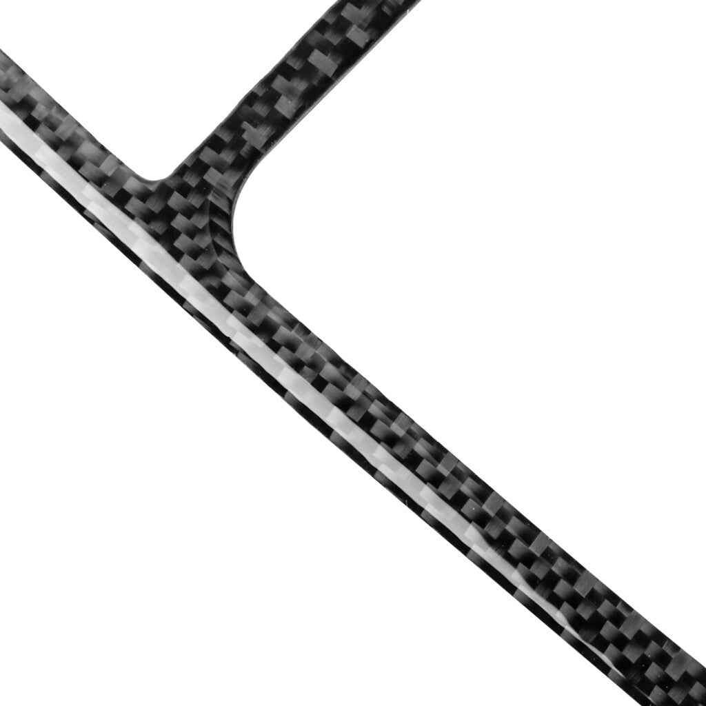 Carbon Fiber Navigation Control Panel Cover Trim for Mitsubishi Lancer 2008-2015