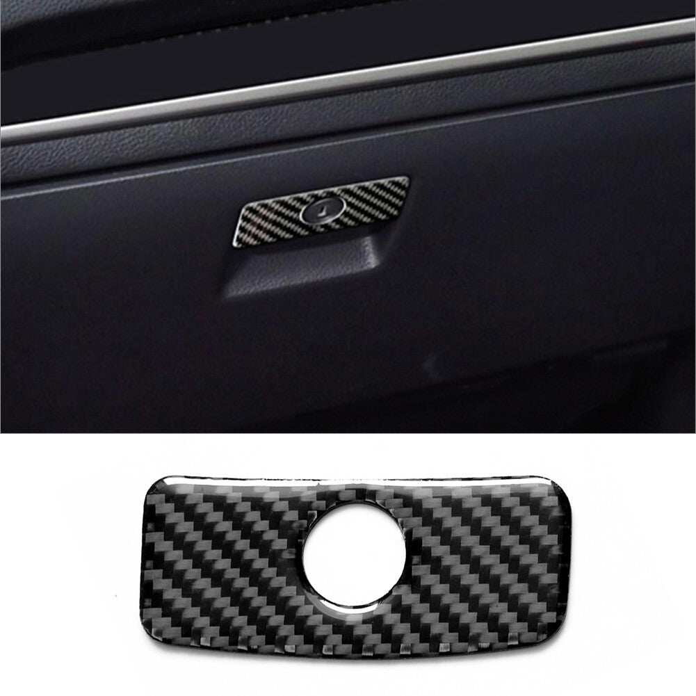 Carbon Fiber Interior Glove Box Handle Cover Trim for Subaru Forester 2013-2018