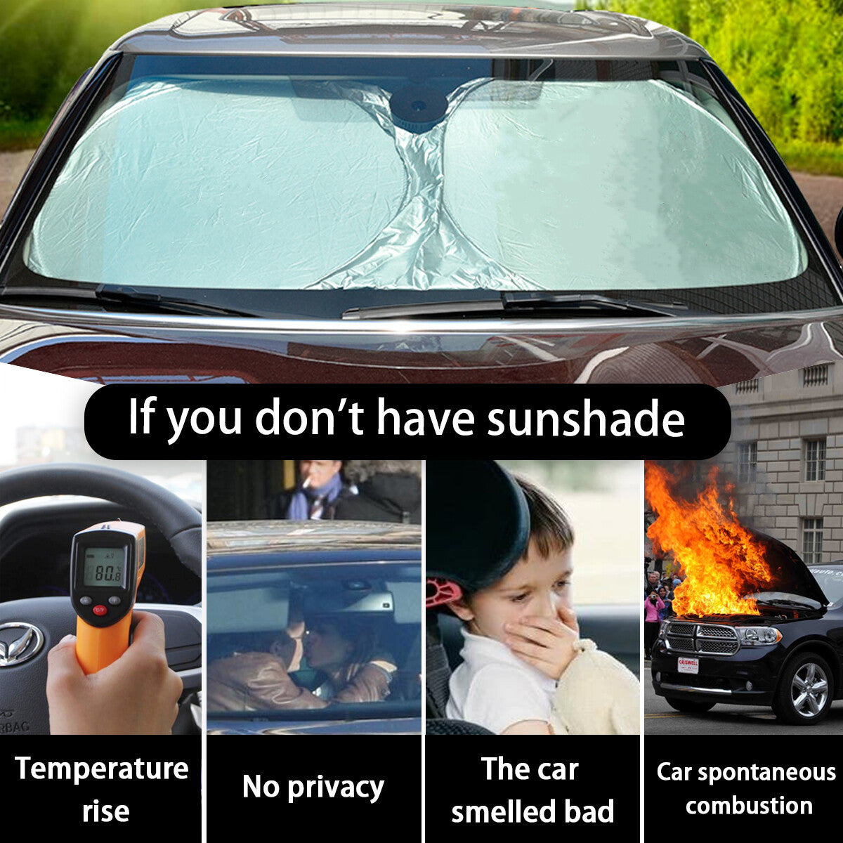 for Chevrolet Accessories Car Windshield Sun Shade UV Block Foldable Cover Visor
