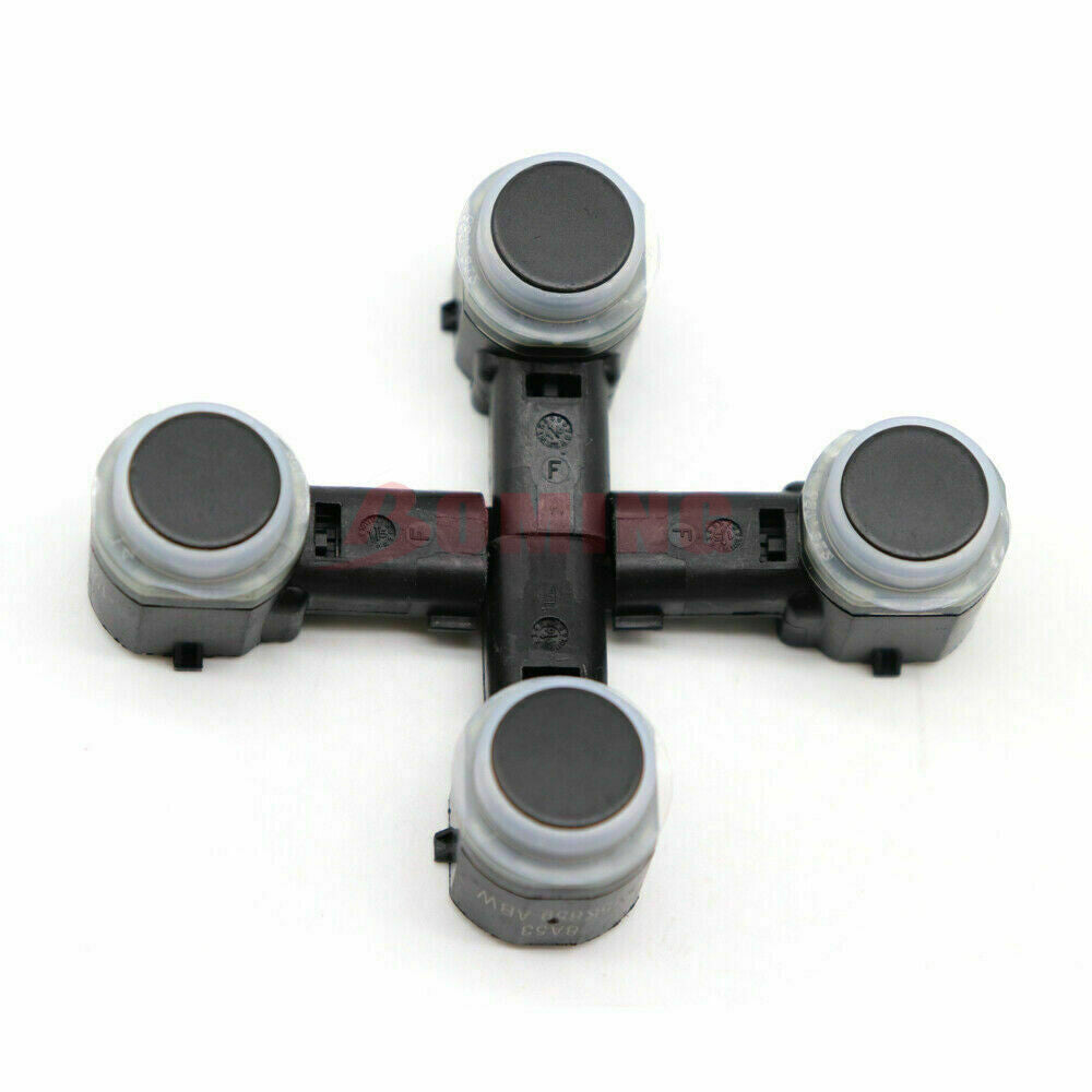 4-Piece Bumper Parking PDC Assist Sensor Set, Black, 8A53-15K859-ABW, for Ford Explorer Focus