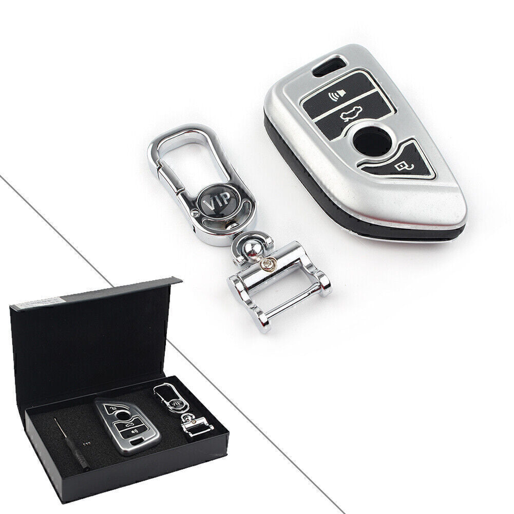 for BMW X Series X1 X5 X6 4 Button 4BT Master Remote Key Shell Cover Pad Metal