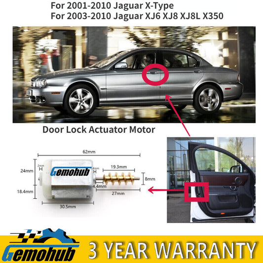 New for Jaguar 2003-2010 XJ6 XJ8 XJ8L XJR X350 2001-2010 X-TYPE Door Lock Motor