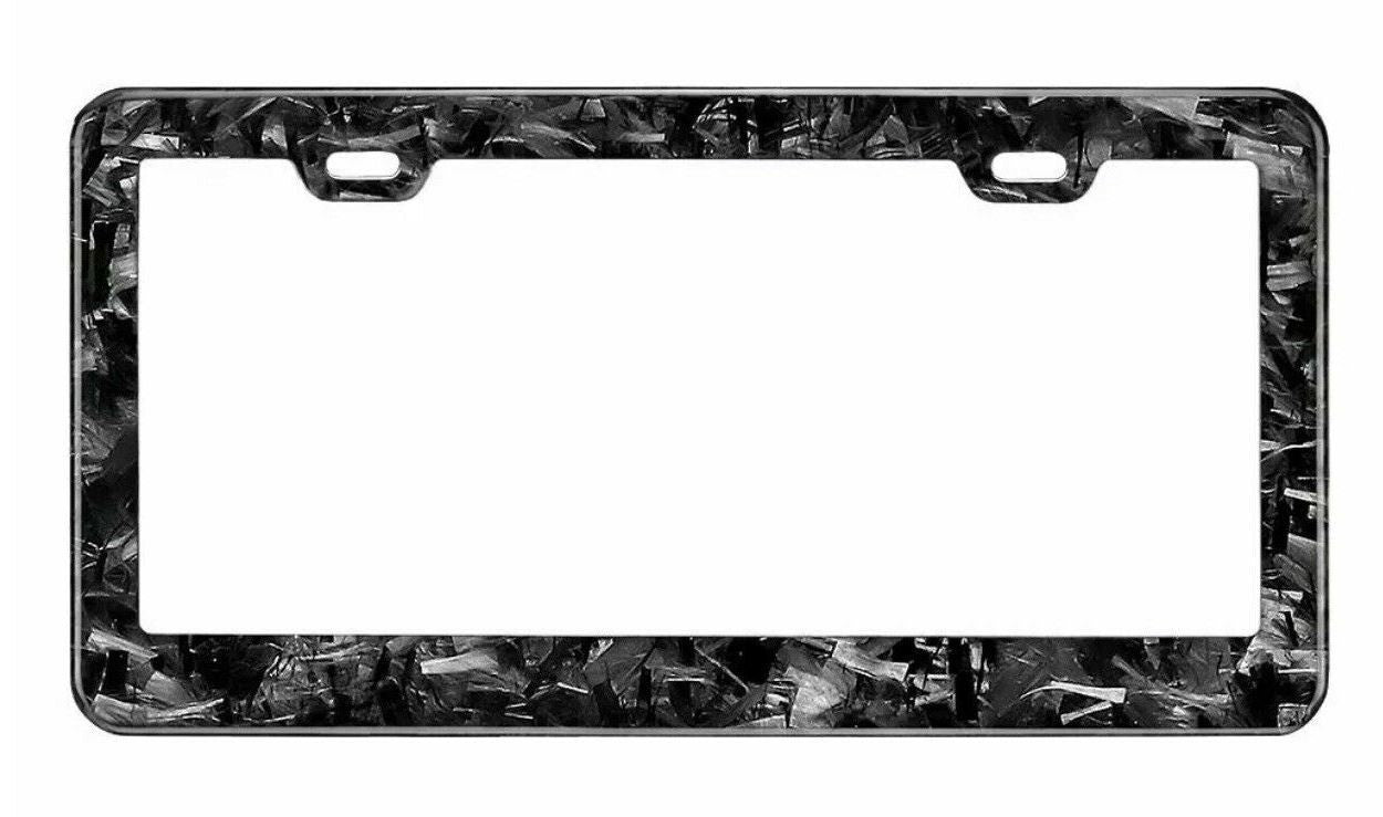 Car license plate frame cover cap rear boot forged carbon steel for Saab Intelligent