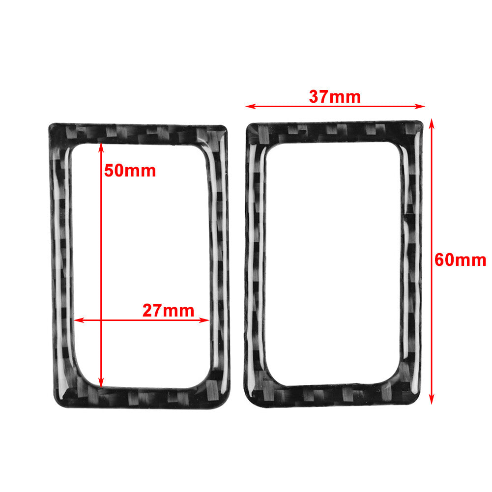2pcs Interior Door Lock Pins Frame Cover Trim Fit for Nissan GTR R35 2008-2020 Red