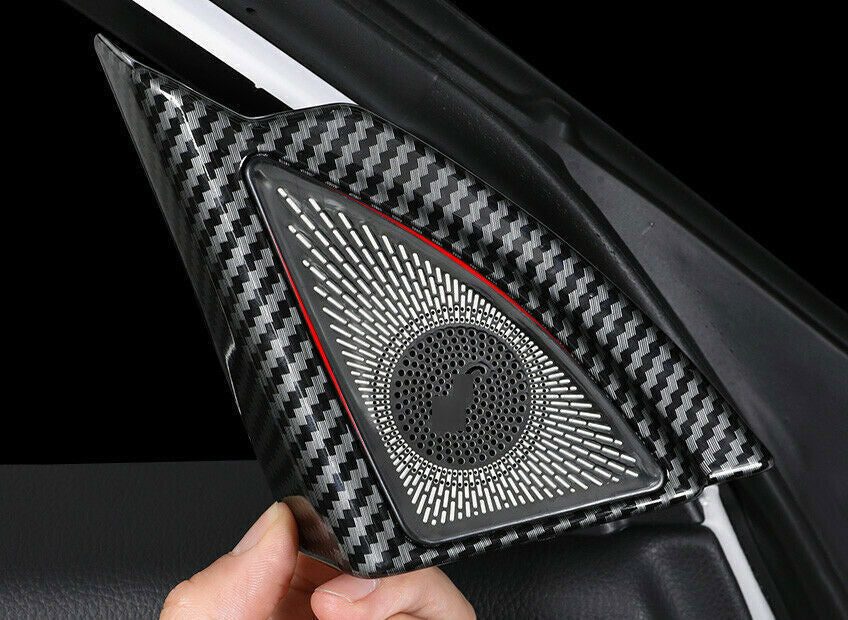 2P for Toyota Highlander 2020-2022 Carbon Fiber A Post Front Triangle Cover Trim