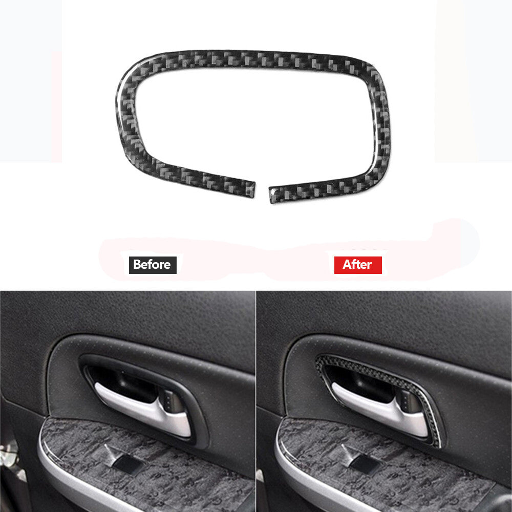 Carbon Fiber Passenger Side Rear Door Handle Cover Trim for Suzuki Grand Vitara