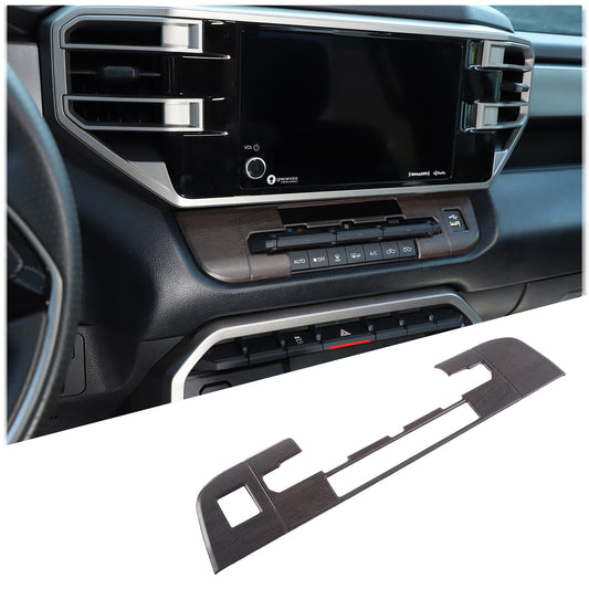 Matte black interior door handle cup holder cover trim for 2022-2023 for Toyota Tundra