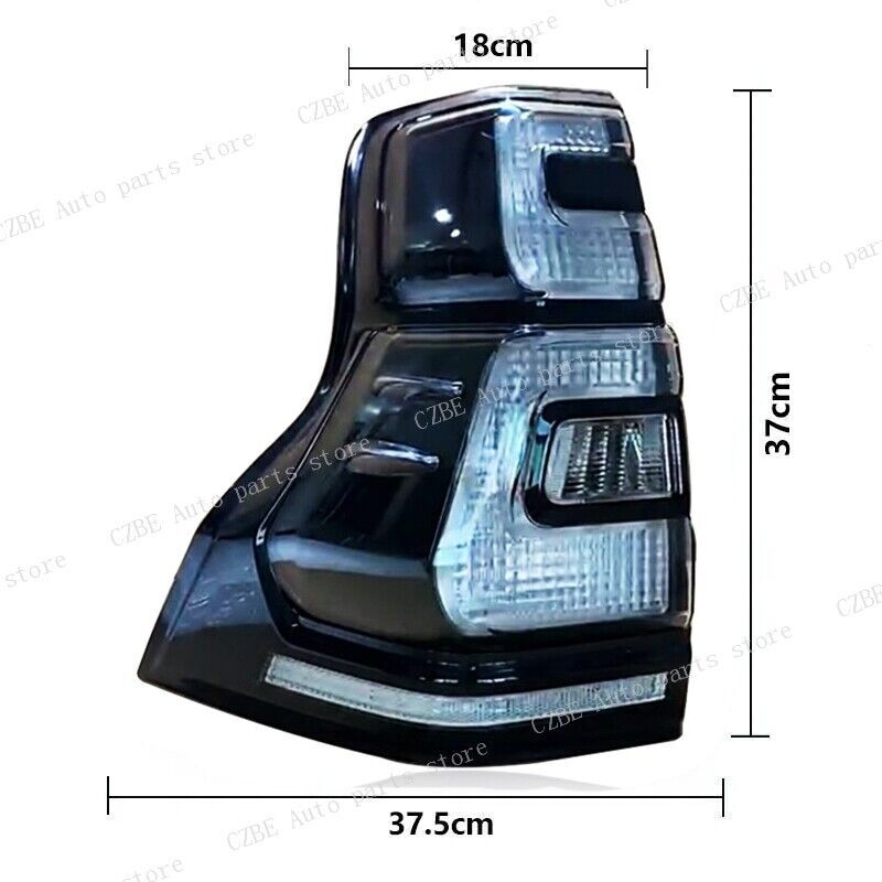 Left for Toyota for Land Cruiser Prado LC150 2018-2020 1Pcs Rear Tail Light Smoked