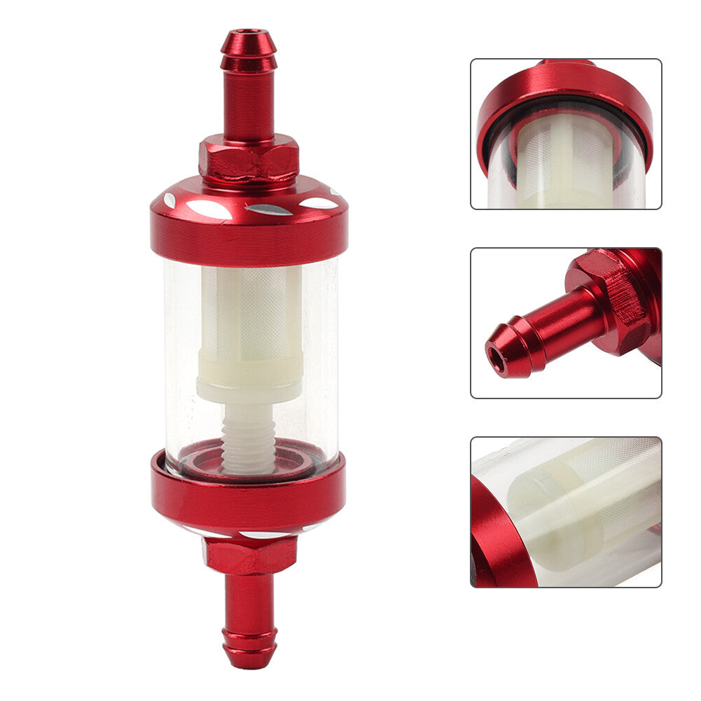 Universal 8MM 5/16 Inline Reusable Motorcycle Gas Fuel Filter
