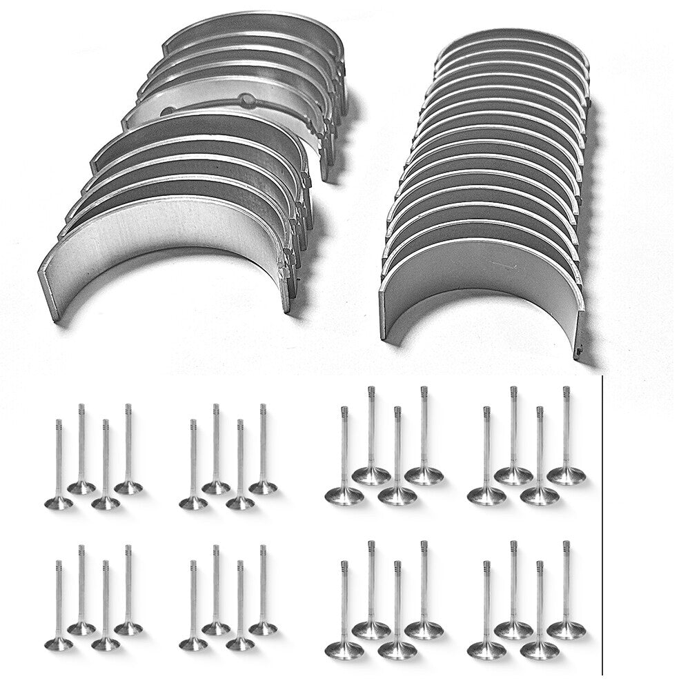 Con Rod Crankshaft Main Bearing Set w/ 32pcs Valve Set for Mercedes-Benz GL550