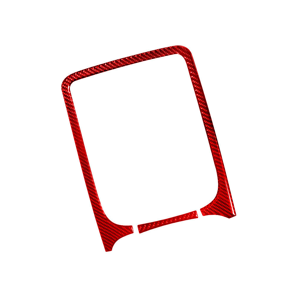 Red Carbon Fiber Radio Console Surround Trim for Dodge Durango 2014-2020 Type B