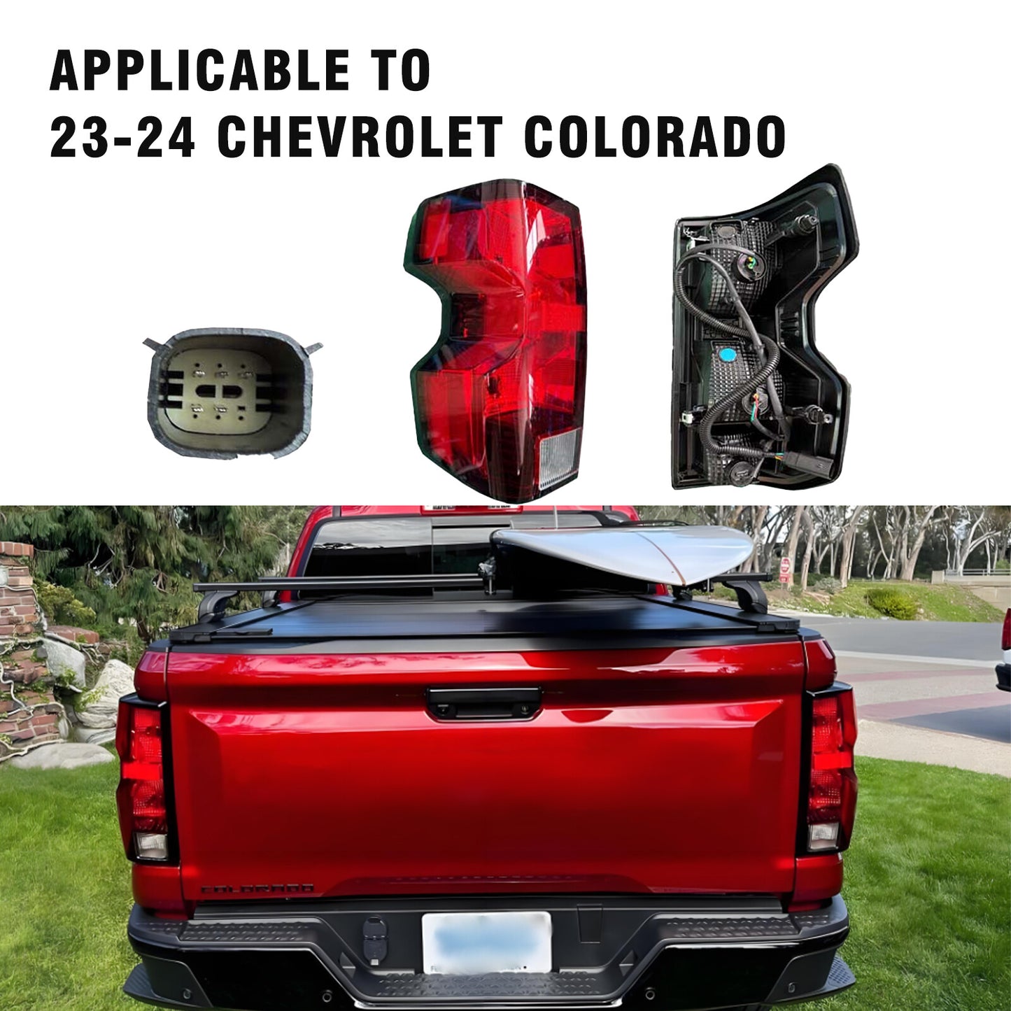 1-piece LED taillight for left side of driver 85651744, suitable for 2023-2024 Colorado 3004490