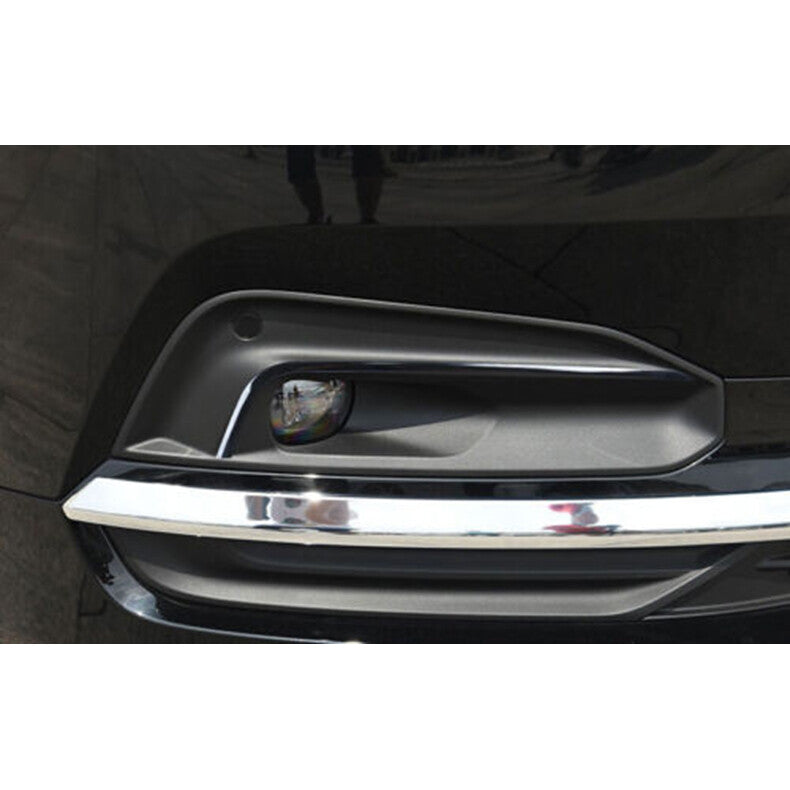 for Volvo S90 2021-2022 Black Front bumper Fog Light Lamp Eyebrow Strips Trim 2x