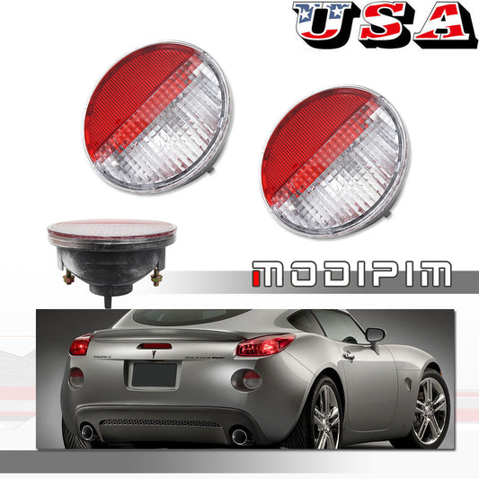 pair of transparent red lens side-reverse backup lights suitable for 02-09 Envoy and 06-09 Solstice.