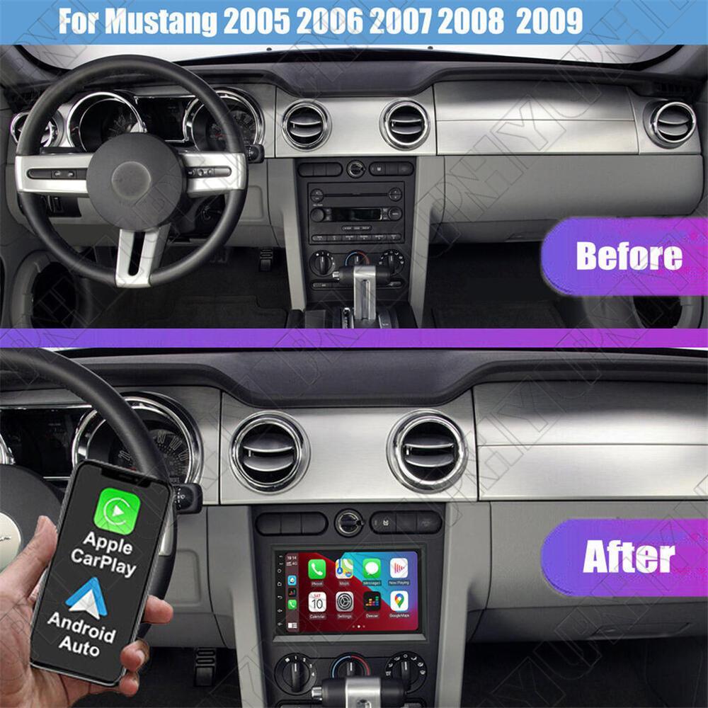 7 Android 14.0 Radio Stereo GPS Navigation Wifi 2+32GB for Ford for Mustang 2005-09
