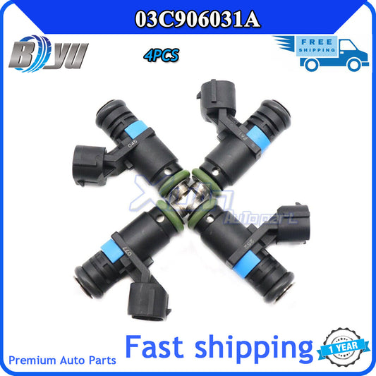 for VW for Golf Eos for Skoda Octavia for Seat Cordoba 03C906031A 4PCS Fuel Injector CN