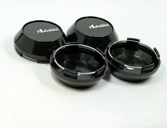 4x60mm suitable for Audi wheel center caps, hubcaps, rim caps, badges, black, red