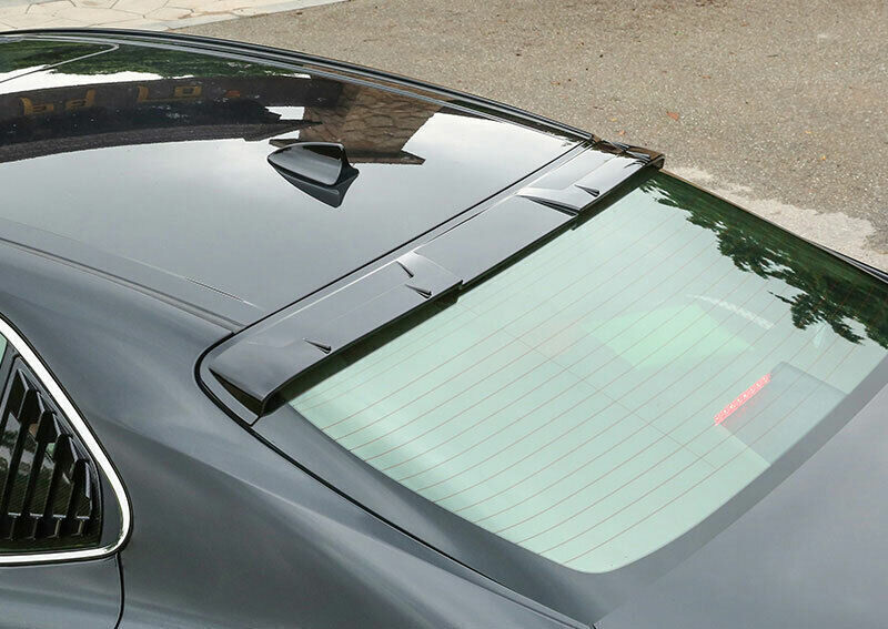 for Toyota for Camry 2018-2023 Black ABS Roof Trunk Spoiler visor Wing Flap Cover 1x