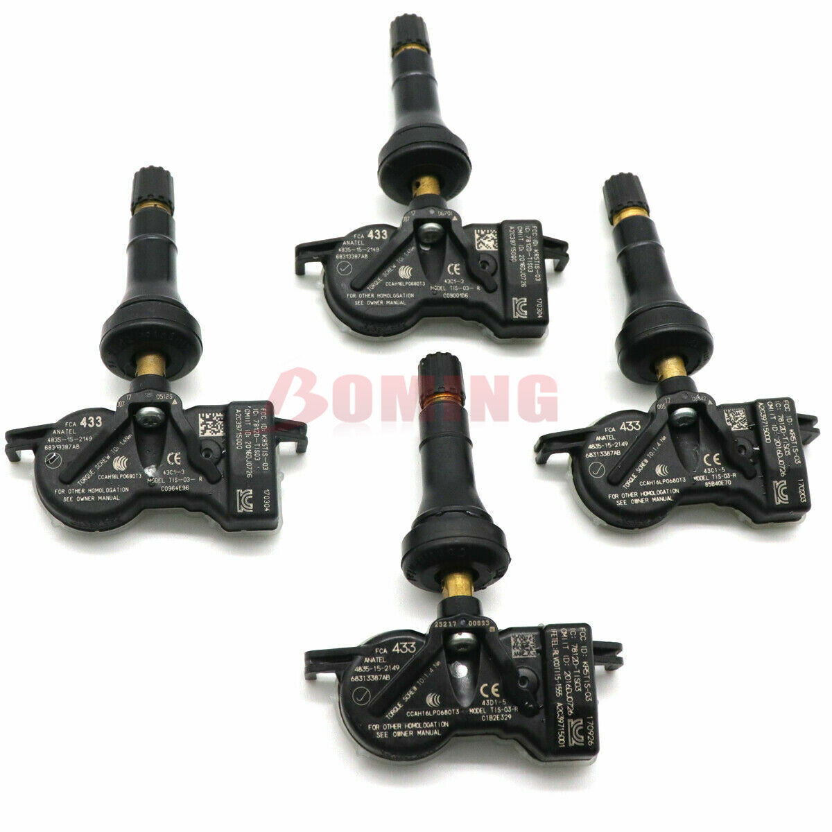 4Pcs Tire Pressure Monitor Sensor for Dodge Durango for Jeep Compass Grand Cherokee