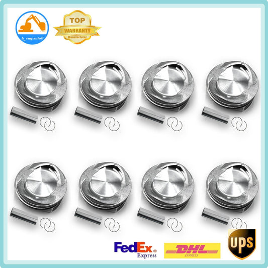 8PCS Engine Pistons Rings Set AJ133 Fits for Jaguar XJ 508PN 5.0