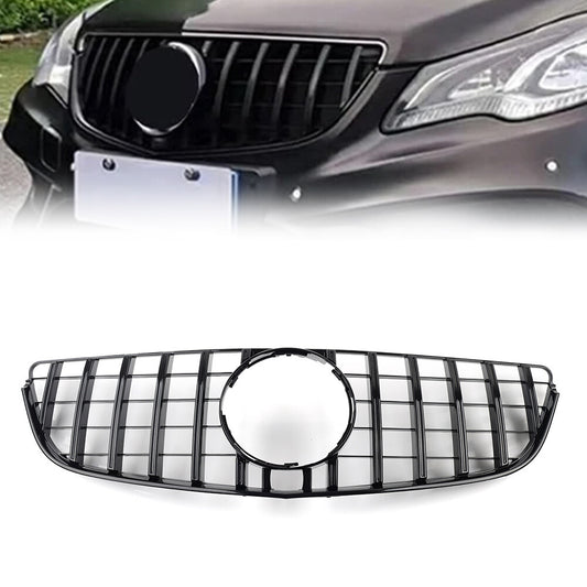 GTR Style Front Bumper Hood Radiator Grille for Benz E Class 2014-2016