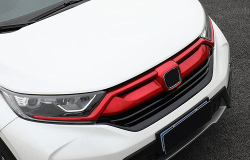 Red Car Front Grill Grille Mesh Strip Cover Trim 3X for Honda CRV CR-V 2017-2022