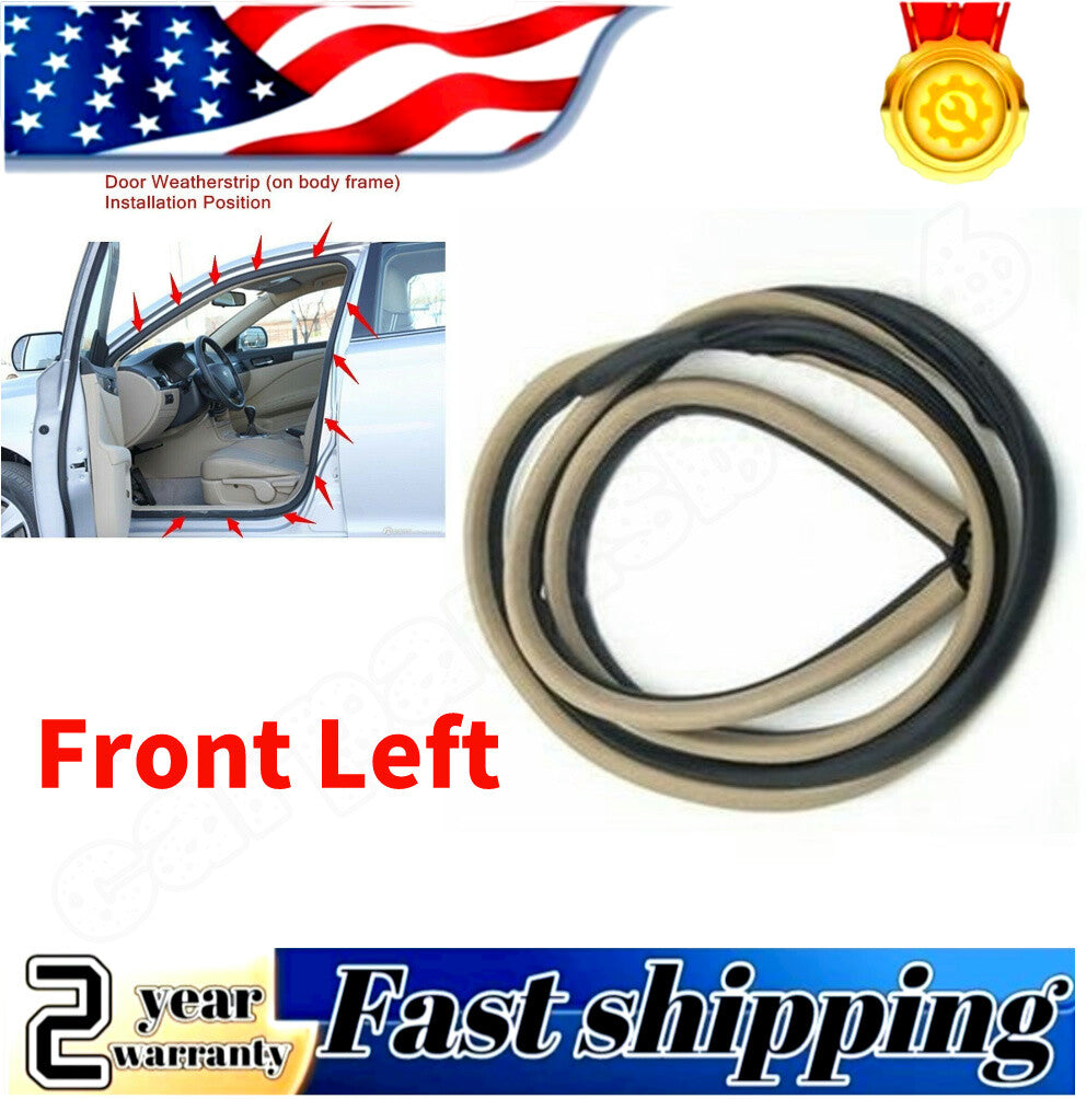 Front left door rubber Weatherstrip body sealant for Honda Accord sedan 03-2007