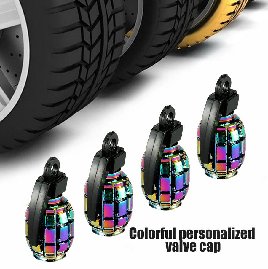 8-piece universal black tire valve cover rod air dust cover for Peugeot