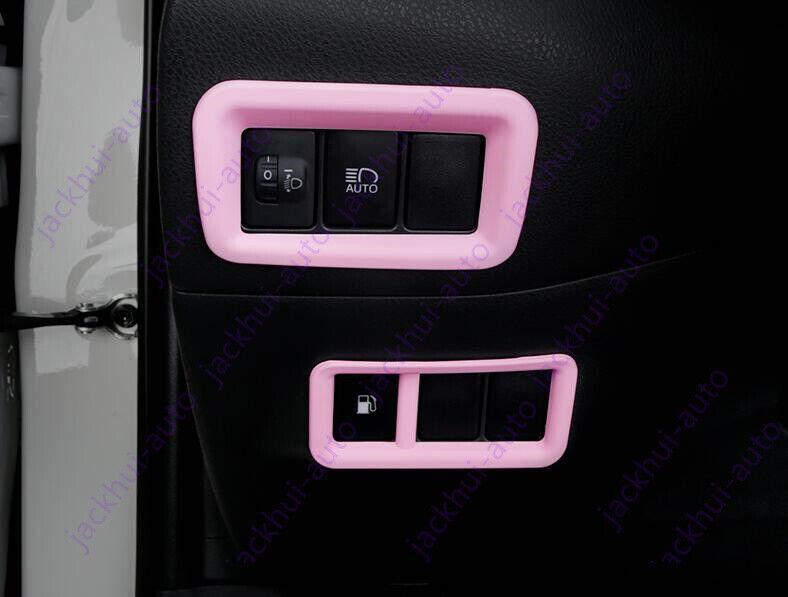 Pink style Headlight adjustment decorative cover for Toyota CHR C-HR 2018-2021