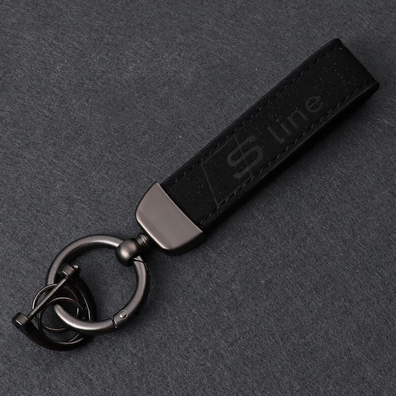 Car keychain/key ring with lanyard, car accessories for JDM, black, suitable for Mazda .
