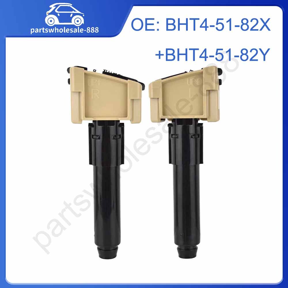 Pair Headlight Washer Spray Nozzles for Mazda 3 AXELA 2014-16 Left  Right Front