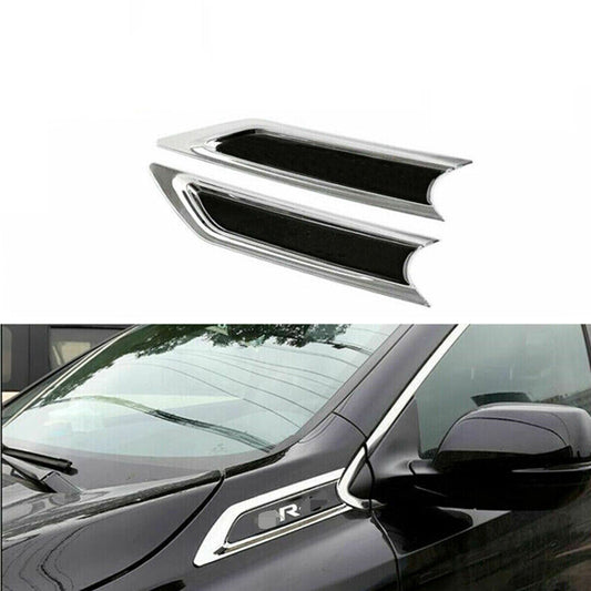 2X for Honda CRV CR-V 2018-2021 New Car Chrome Side Body Emblem Hood Trim Cover