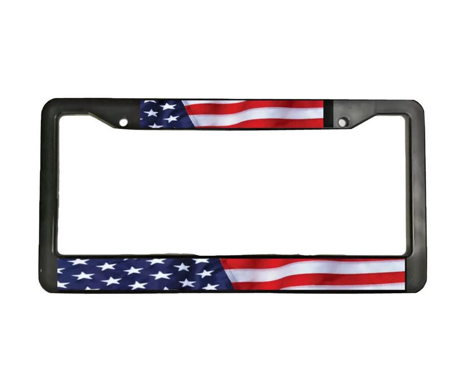 Black American flag car license plate cover/frame cover/trunk for Toyota 1x
