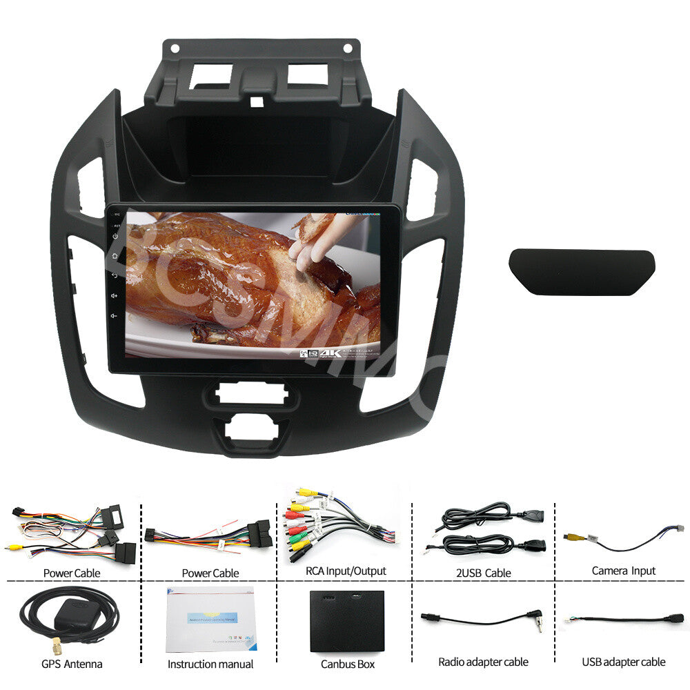 9 Fit For 2014-2018 for Ford Transit Connect Stereo Radio Head Unit For Carplay BT