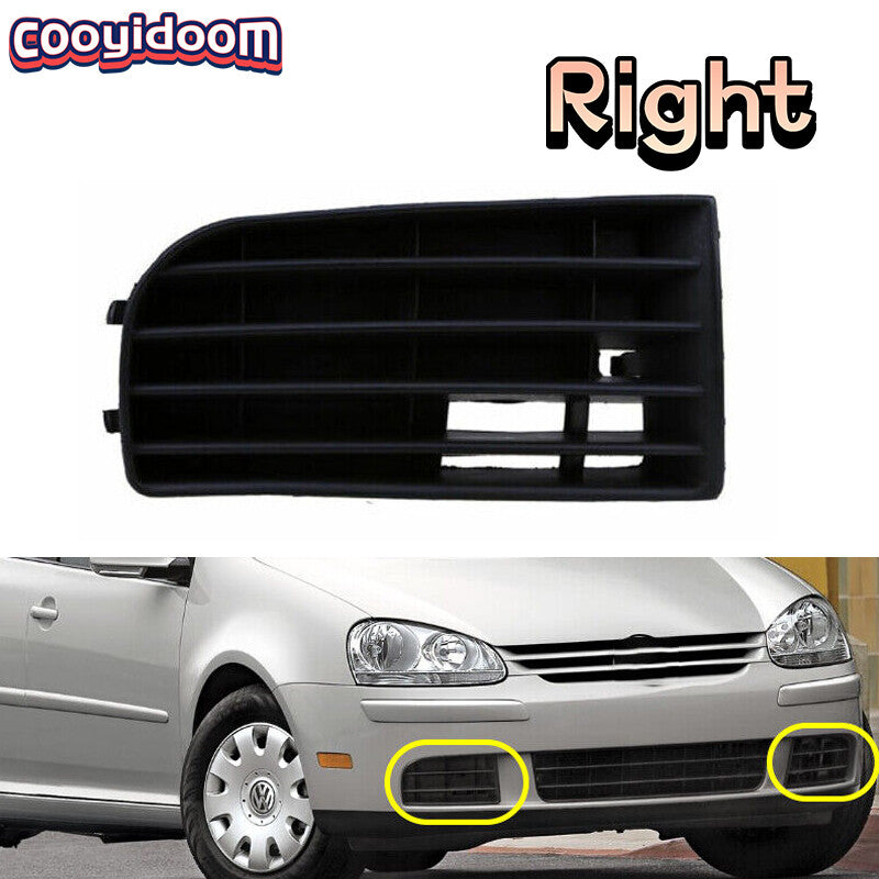 Right for VW for Golf Rabbit 2004-2009 Front Bumper Lower Fog Light Grill Cover