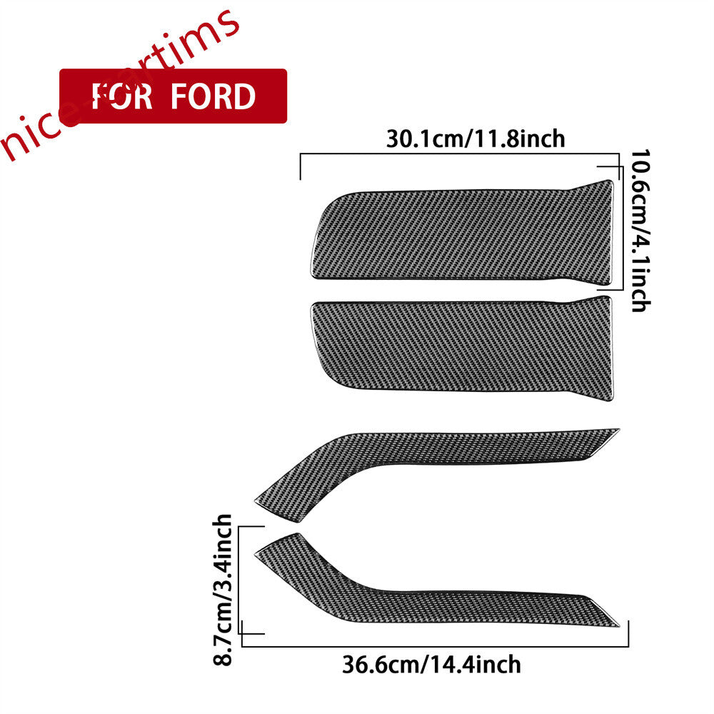 Carbon Fiber Front Bumper Side Lip Panel Cover for Ford F150 2009-14 Accessories