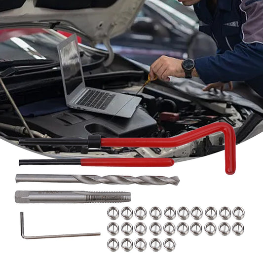 30Pcs Metric Thread Repair Insert Kit M61MM Coil Set Tool For Engine Repair .
