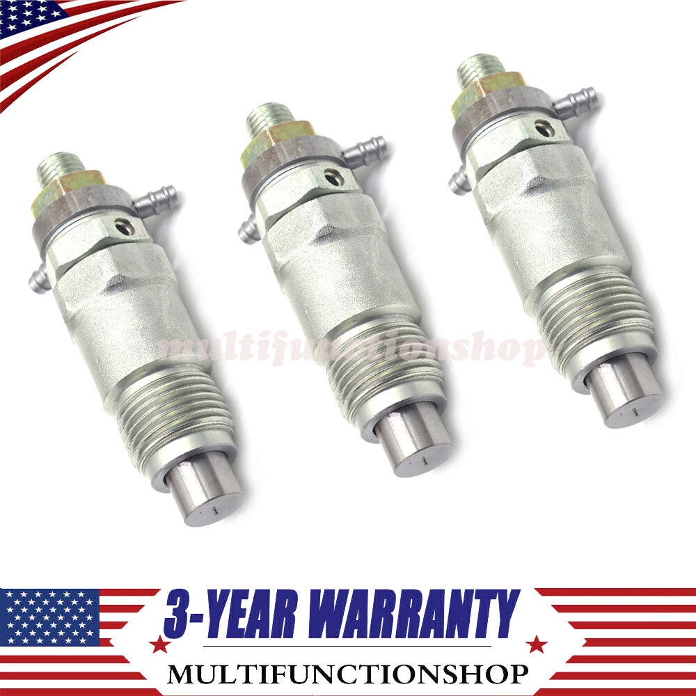 3PCS Fuel Injectors Fits For Kubota D750 D850 D950 D1302 D1402 V1702 V1902 NEW