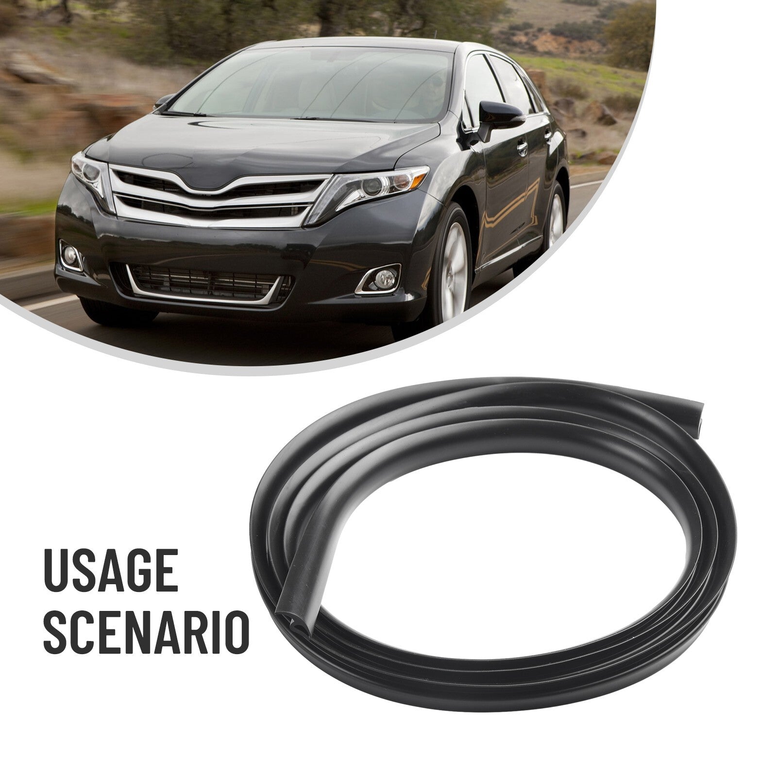 2m Seal Strip Trim Edge For Car Front Windshield Sunroof Weatherstrip Rubber 1pc