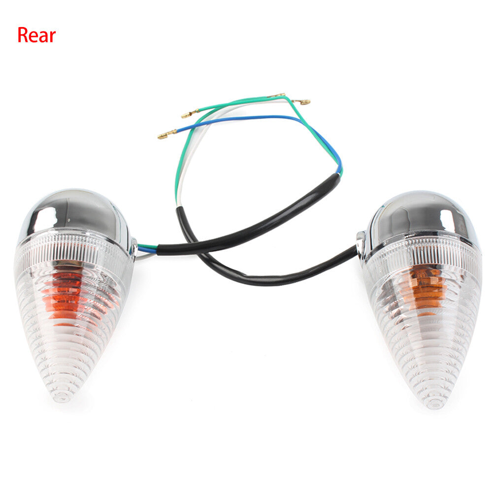 Rear Turn Signal Light Lamp Clear Lens Fit for Yamaha XV1900 2006-2013 2PCS