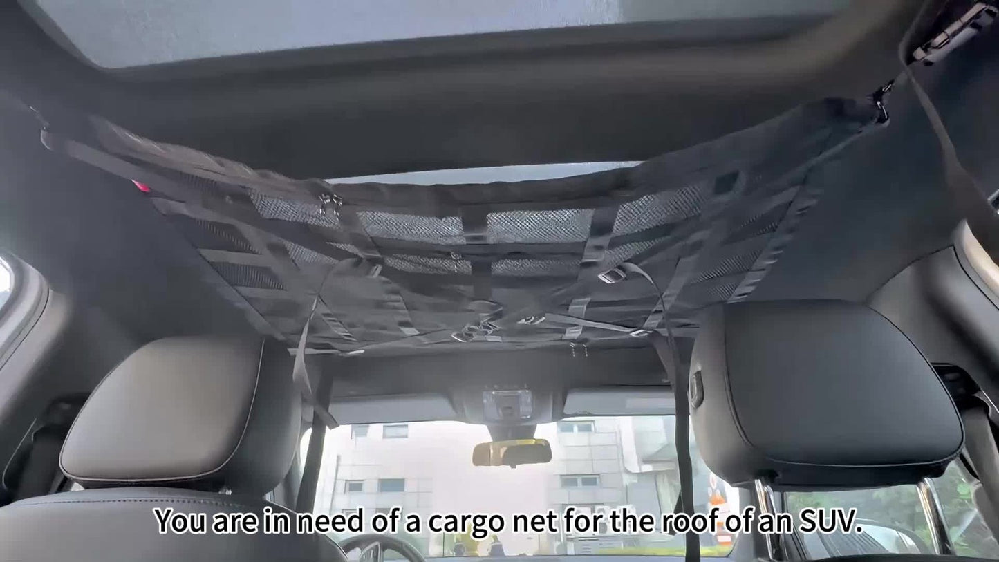 Campervan Universal Car Ceiling Storage Net Car Roof Cargo Net Mesh Storage Bag