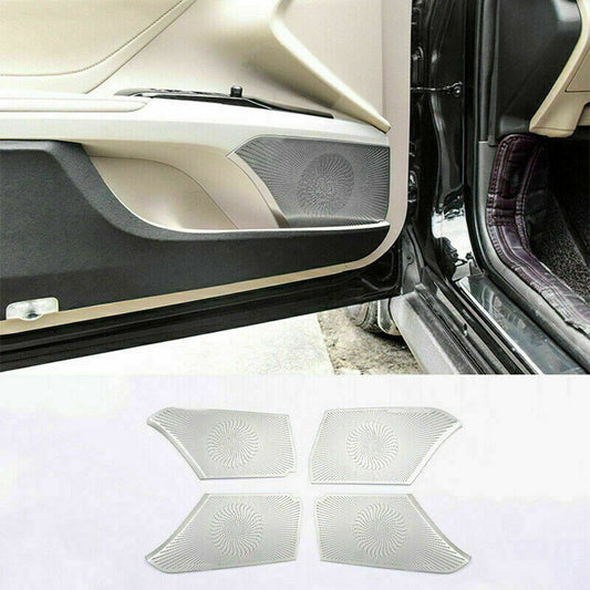 for Toyota for Camry 2018-2023 Silver Titanium Inner Door Horn Frame Cover Trims 4P