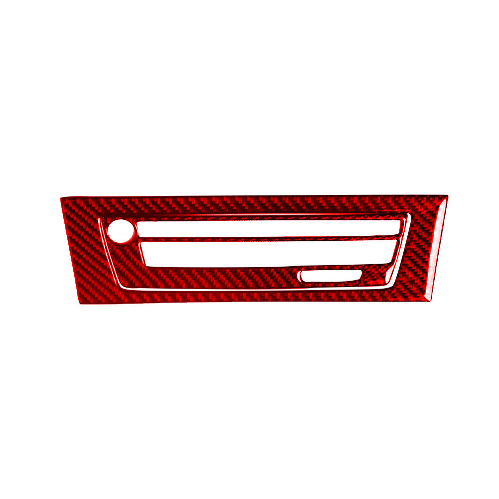 2x Red Carbon Fiber Radio&Navigaiton System Cover Trim for BMW Z4 E89 2009-2016